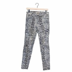 J Brand Snow Leopard Animal Print Stretchy Skinny Leg Pants 27‎